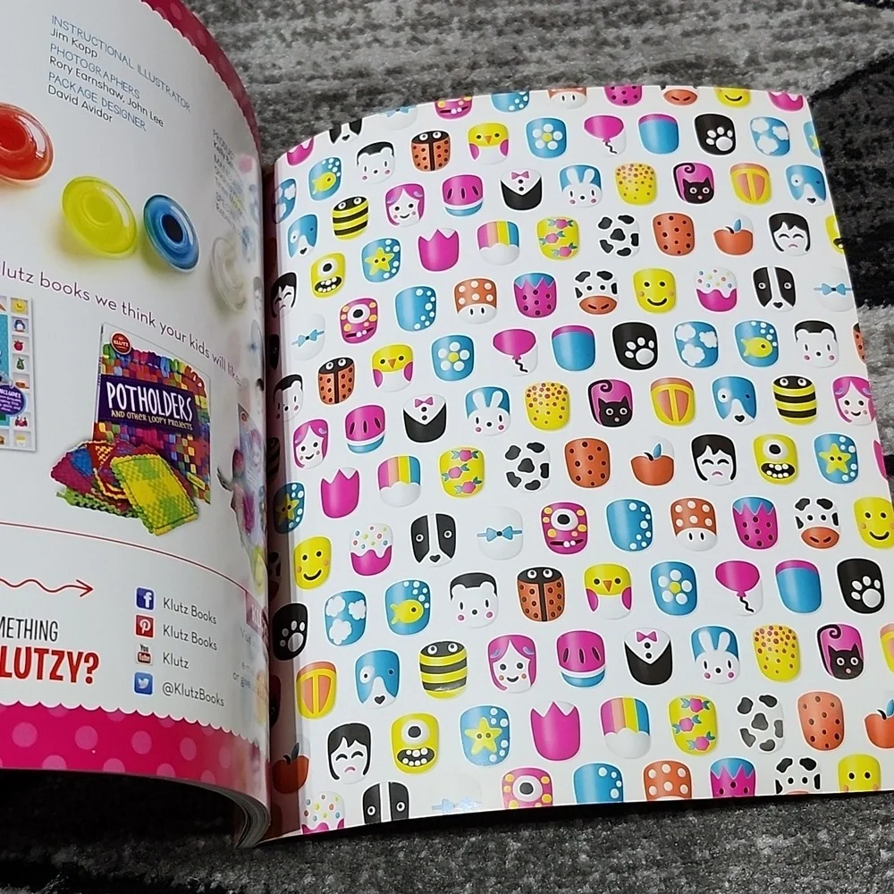 NAIL ART OVER 35 EASY DESIGNS FOR LITTLE FINGERS BOOK BY KLUTZ